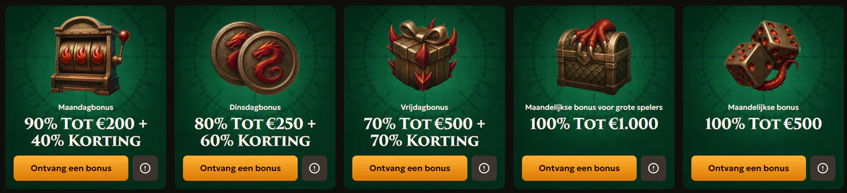 Voorwaarden van de acties